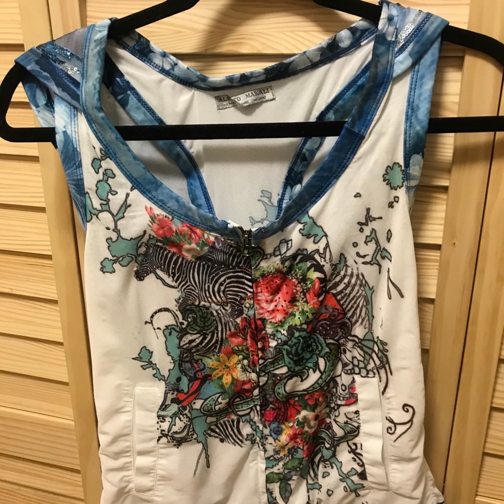 Alberto Makali hooded race back top. BEAUTIFUL